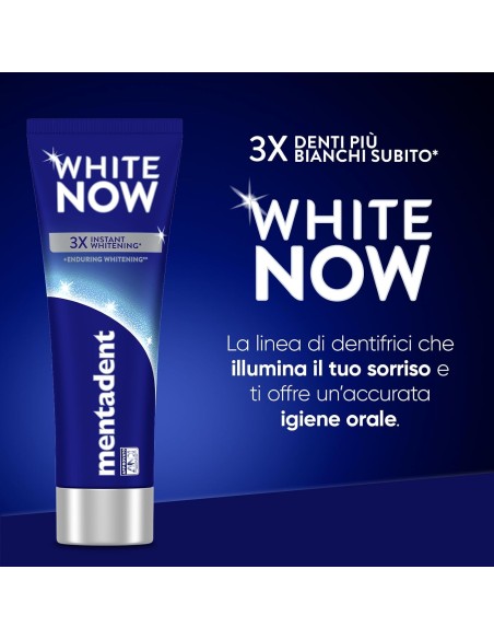 Mentadent Dentifricio White Now 75ml - Original - Sbiancante